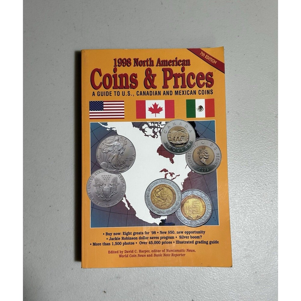 1998 North American Coins & Prices 7th Edition US & Canada, David C. Harper  Ed.